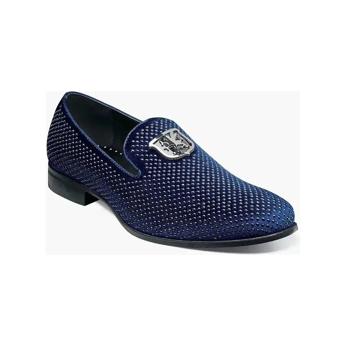 Swagger Stacy Adams, chaussures en micro-suède cloutées, un style audacieux pour chaque couleur, prêt à briller!
