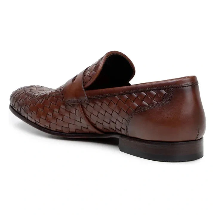 Belvedere Luca: L'élégance italienne en cuir Ant. Tan. Mocassins slip-on parfaits pour un style impeccable.