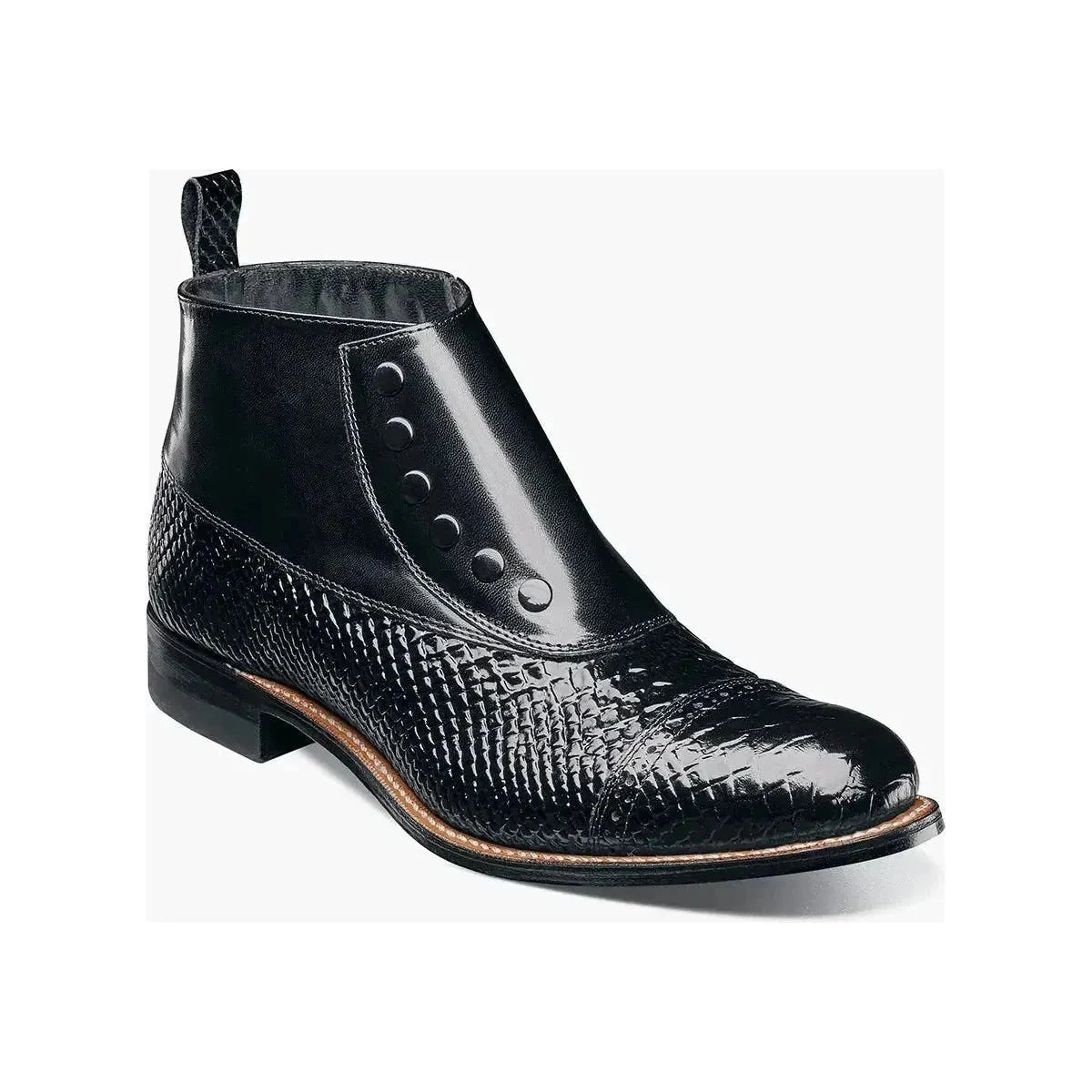 Stacy Adams, Anaconda Spectator: Bottines Cuir Audacieuses pour Homme, Chic et Charme à Chaque Pas!